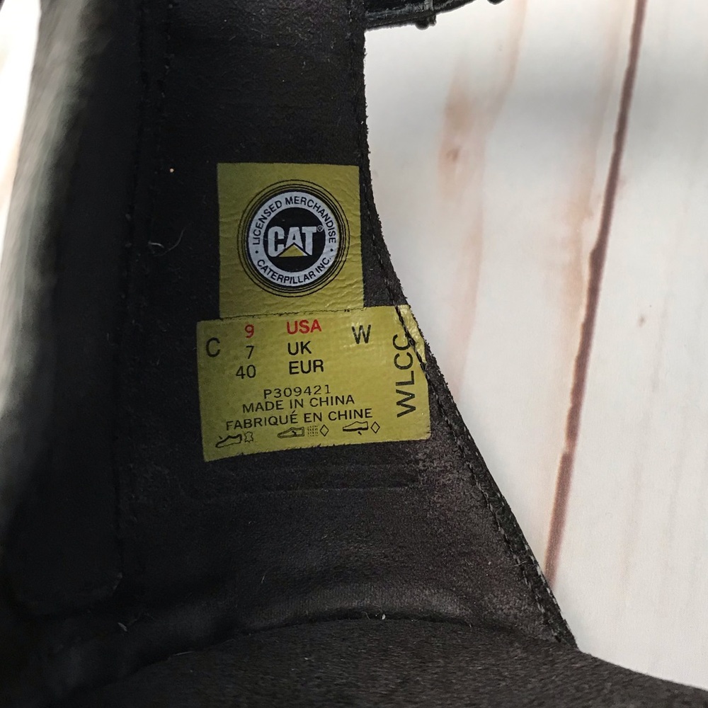 Caterpillar platform leather sandals - Picture 9 of 9